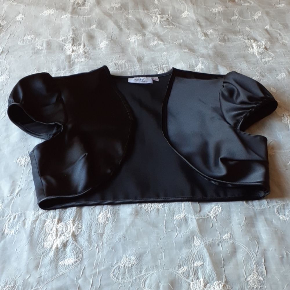 Jody California silk black vest no size